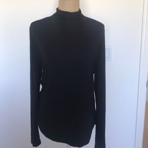 Black long sleeve mockneck